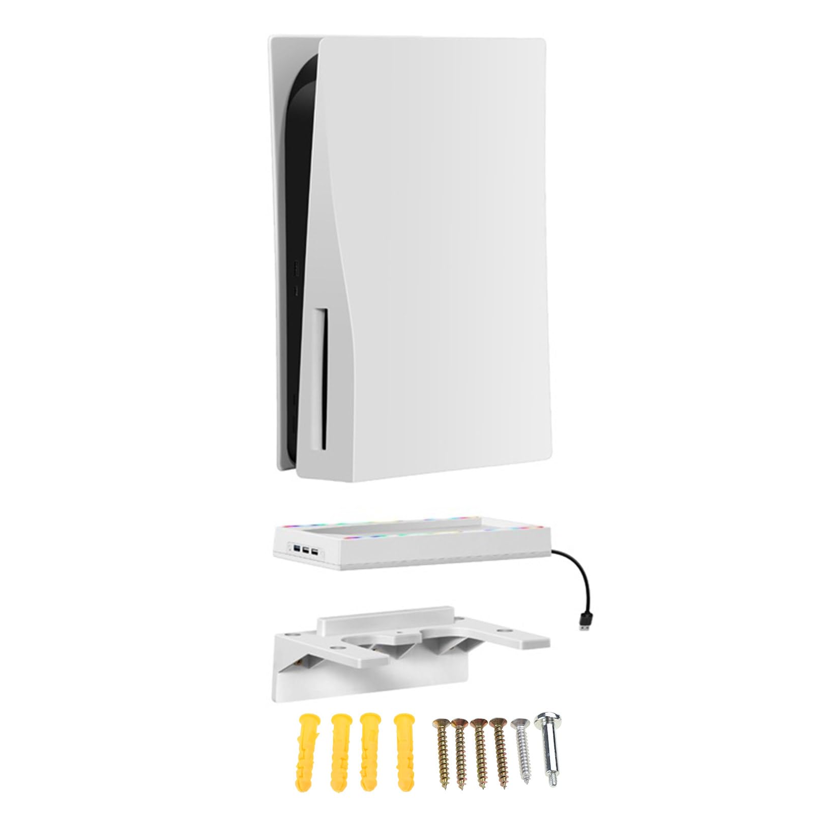 Professionelle Wandhalterung, Standkonsole und LED-Lichthalter für Digital- und Disc-Edition, sichere Aufbewahrungslösung, leichtes Wandhalterungs-Set