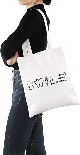 Miniatura 7 de G2TUP Dentists Smile Handbag Dental Assistant Tote Bag Dental Hygienist Graduation Gift