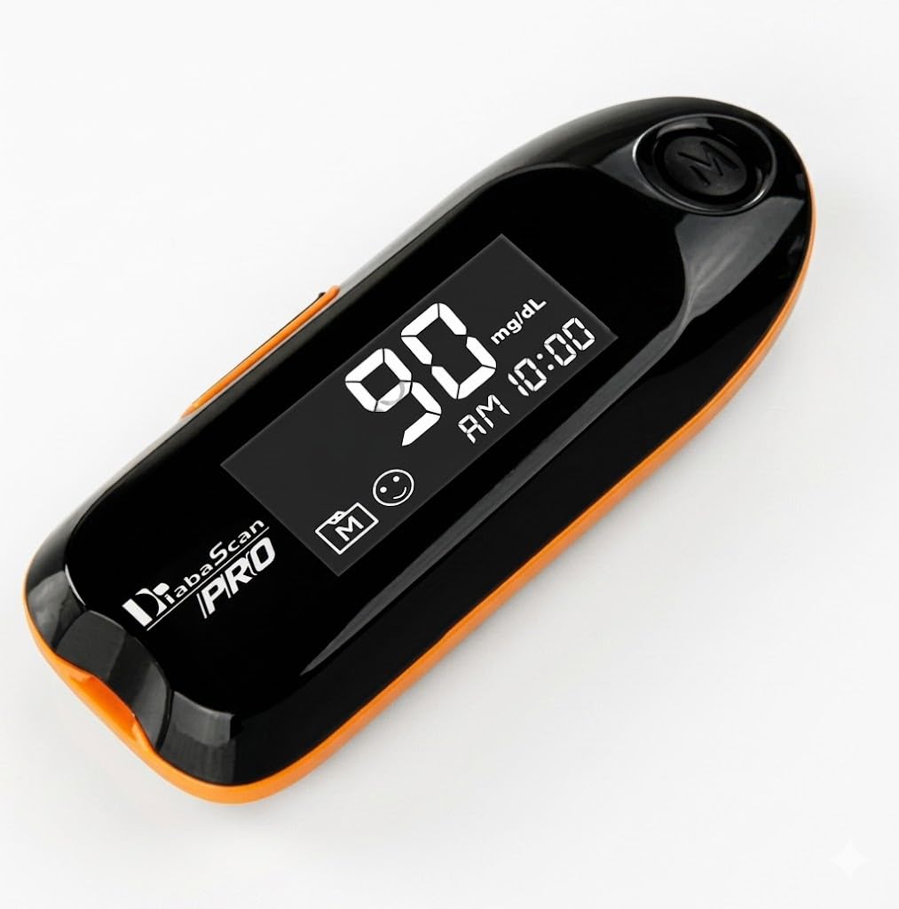 Glucometer Monitoring System with 25 Test Strips – 7 Sec Instant Results, 150 Memory Storage, Large Backlit LCD Display for Easy Reading-image-14