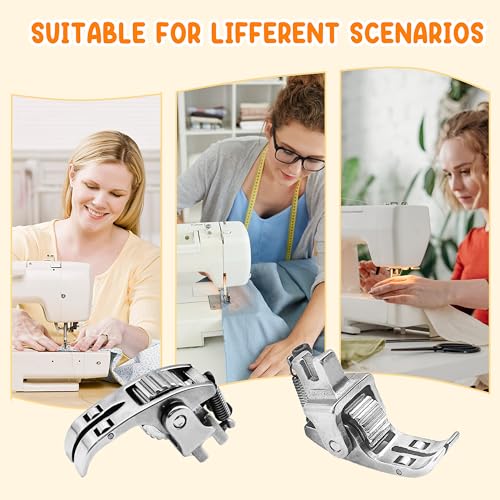 Pie prensatela ajustable para dobladillo enrollado versátil miniatura 2