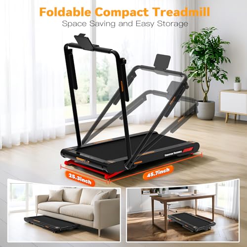 Image of Freepi Walking Vibration Pad with 10% Auto Incline,Under Desk 4 in 1 Treadmill for Home with Remote Control