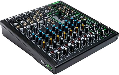 Mackie ProFXv3 Series, 10-Channel Professional Effects Mixer with USB, Onyx Mic Preamps and GigFX effects engine - Unpowered (ProFX10v3)