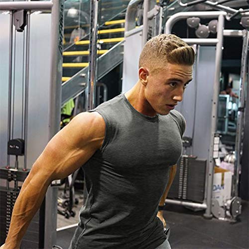 Image of COOFANDY Men's 3 Pack Workout Tank Tops Gym Muscle Tee Bodybuilding Fitness Sleeveless T Shirts