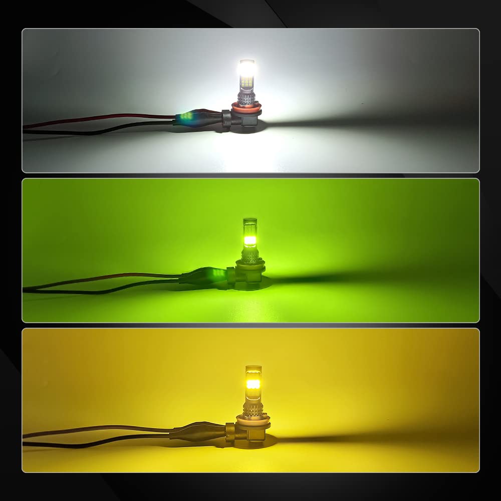 Amazon | FUTWOD H8 H11 H16 フォグランプ LED レモンイエロー