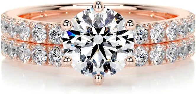 Molioaki Bridal Set Moissanite/Lab Grown Diamond/Natural Diamond engagement rings for women 925 Sterling Silver/10K/14k/18K Gold ring 8 Style Moissanite Rings for Her