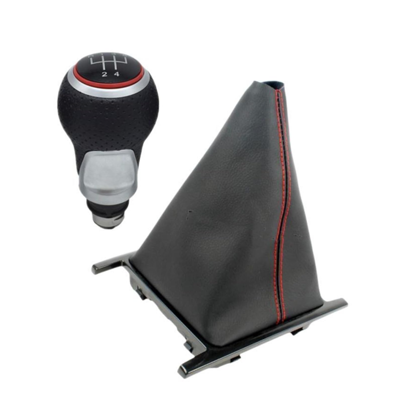 KUNYOS for VW Amarok 2010-2020 2022 Gear Shifter Knob Style Black/Red