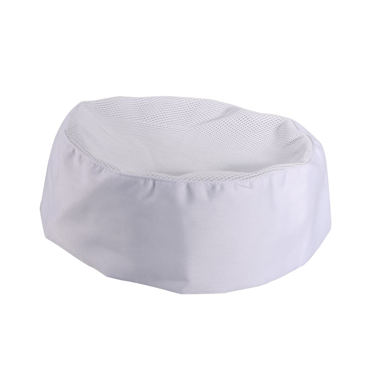 UPKOCH Professional Catering Chefs Hat Breathable Mesh Top Skull Cap with Adjustable Strap One Size (White)