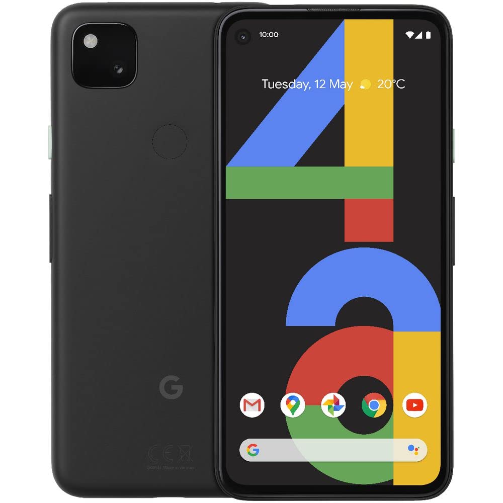 Google Pixel 4a Android Mobile Phone- Black, 128GB, Nightsight