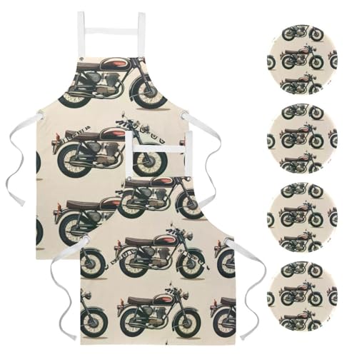 Tablier de serveuse vintage et de cuisine pour pâtisserie et restaurant