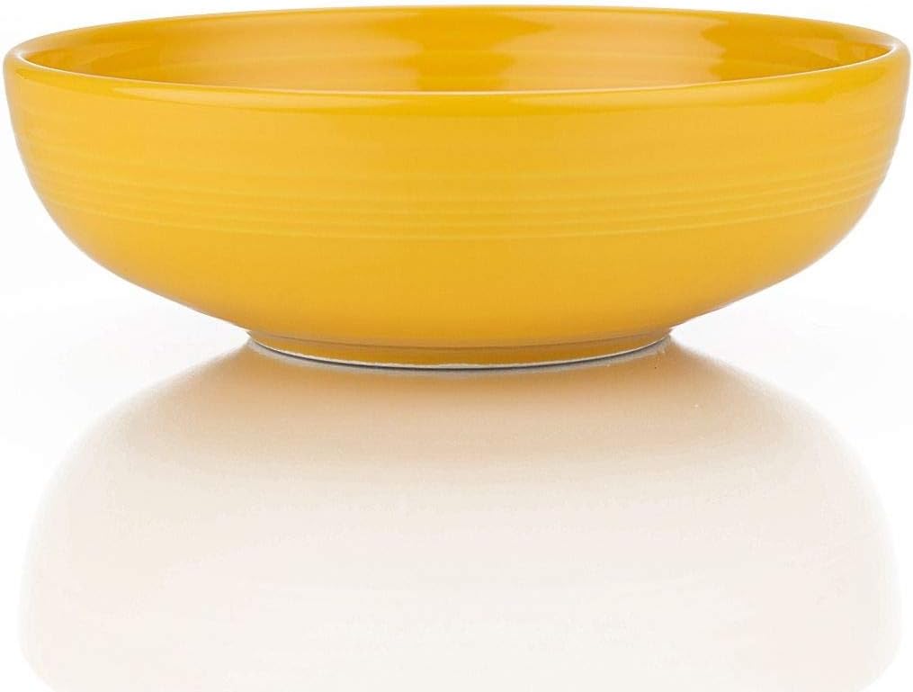 Fiesta® Bistro Coupe Bowl, Large (68oz) – Durable Ceramic, Lead-Free, Dishwasher/Microwave/Oven Safe – Made in USA Dinnerware - Daffodil