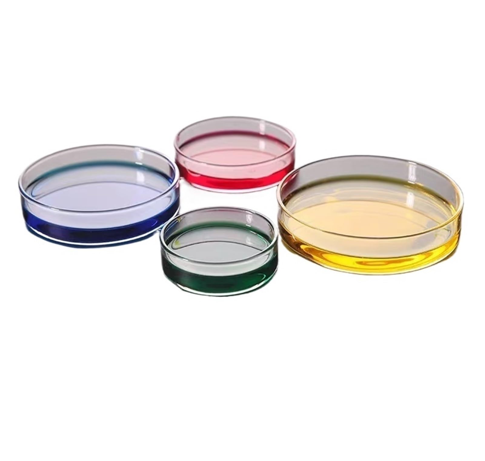 Laboratorio de Plato de Cultivo Celular de Placas de Petri de Vidrio de borosilicato de 60 mm a 200 mm de Alto Utilizado for el Cultivo(180mm 1pc)