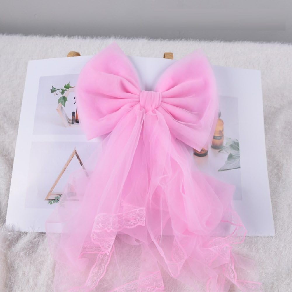 Clip de cortina para lugar de boda y ventanas del hogar lazo rosa pack 2