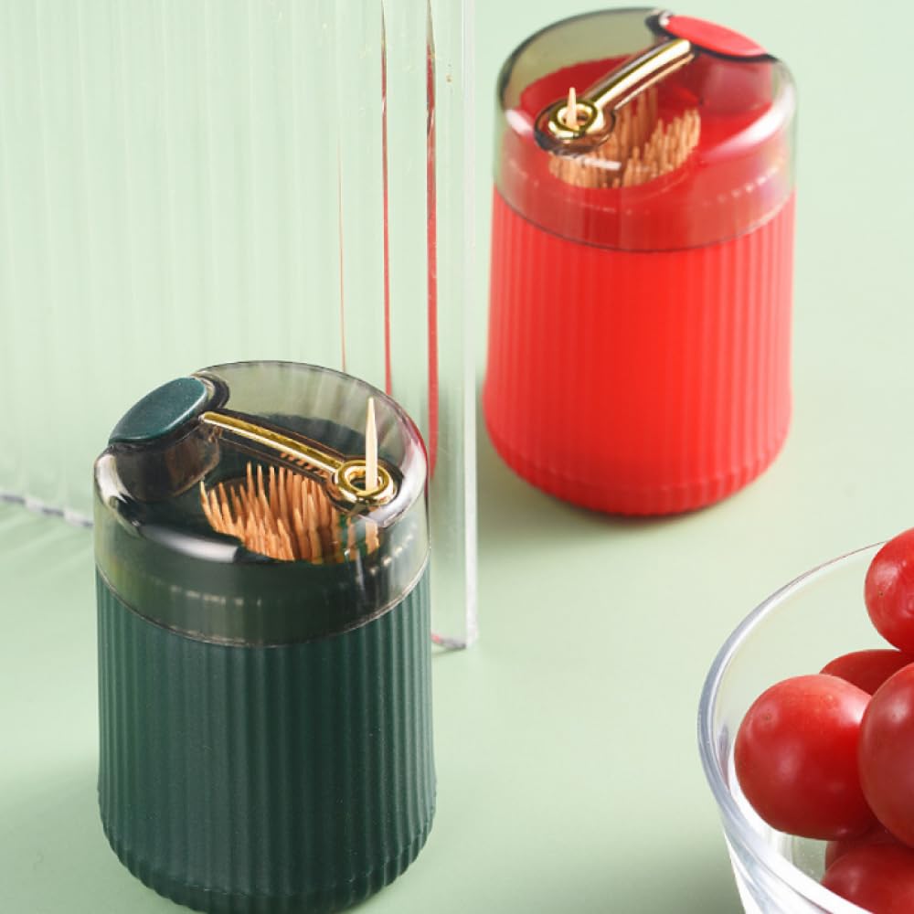 Dispenser Automatico Per Stuzzicadenti BestAlice | 3 Pezzi | Pop-Up | Design Moderno E Igienico - Foto 4