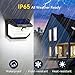 TECKNET 231 LED Solar Motion Lights Outdoor Waterproof, 4 Pack 300° Angle & 3 Lighting Modes PIR Motion Sensor Security Solar Wall Lights IP65 for Fence Front Door Yard Deck Garden Garage