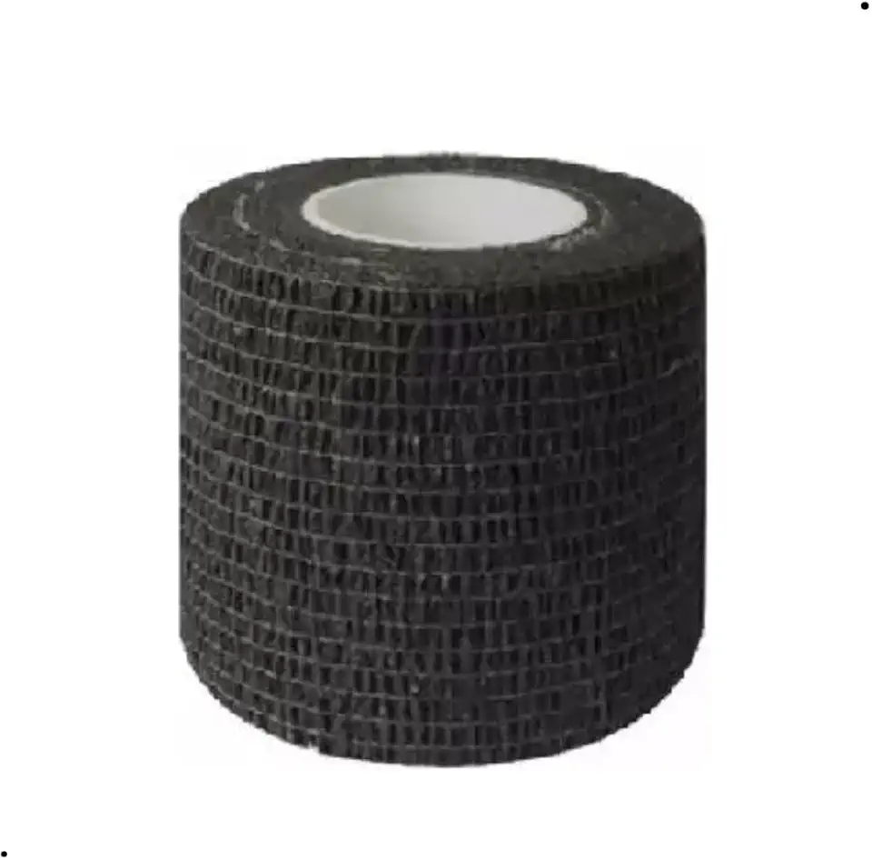 Bandagem Adesiva Elástica Flexível Jiu Jitsu 5cmx4,5m Thumb Tape Finger Tape Evita Lesões na mão (Preta)