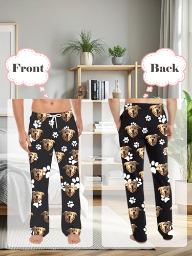 Custom Pajama Pants - Personalized Pajama Pants with Photo Face Pj Pants Bottoms for Men Women3
