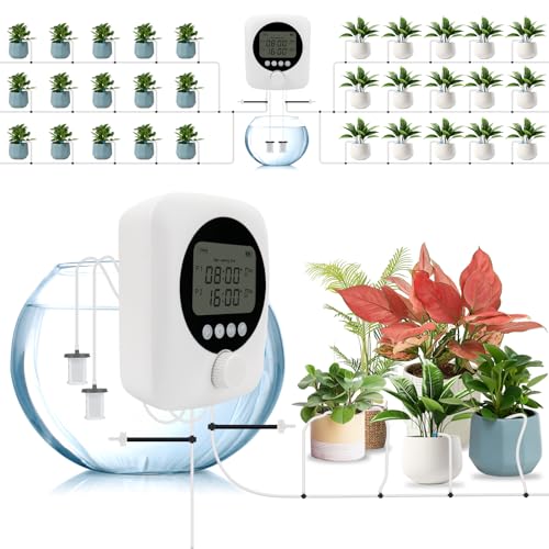 Sistema di irrigazione automatico con doppia pompa, controllo indipendente, set a goccia, controllato, modalità auto/manuale per balcone, sistema da giardino