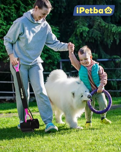 Image of Large Dog Pooper Scooper for Yard, 32 inch Long Handle, No Bending | Save Back, Heavy Duty, Powerful Jaw Grip, One-Hand Operation, Mess-Free Pickup for Grass Gravel Concrete, Easy to Rinse