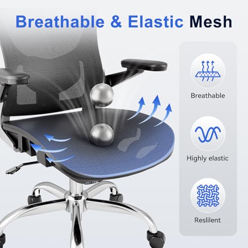 Image of marrap Ergonomic Office Chair, Adjustable Lumbar Support