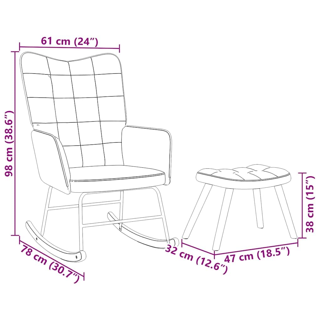 Fotel bujany z taboretem, ciemnozielony aksamit, fotel relaksacyjny z podłokietnikami, ergonomiczne oparcie, podnóżek, drewniane nóżki do salonu, sypialni, na balkon, do wnętrz
