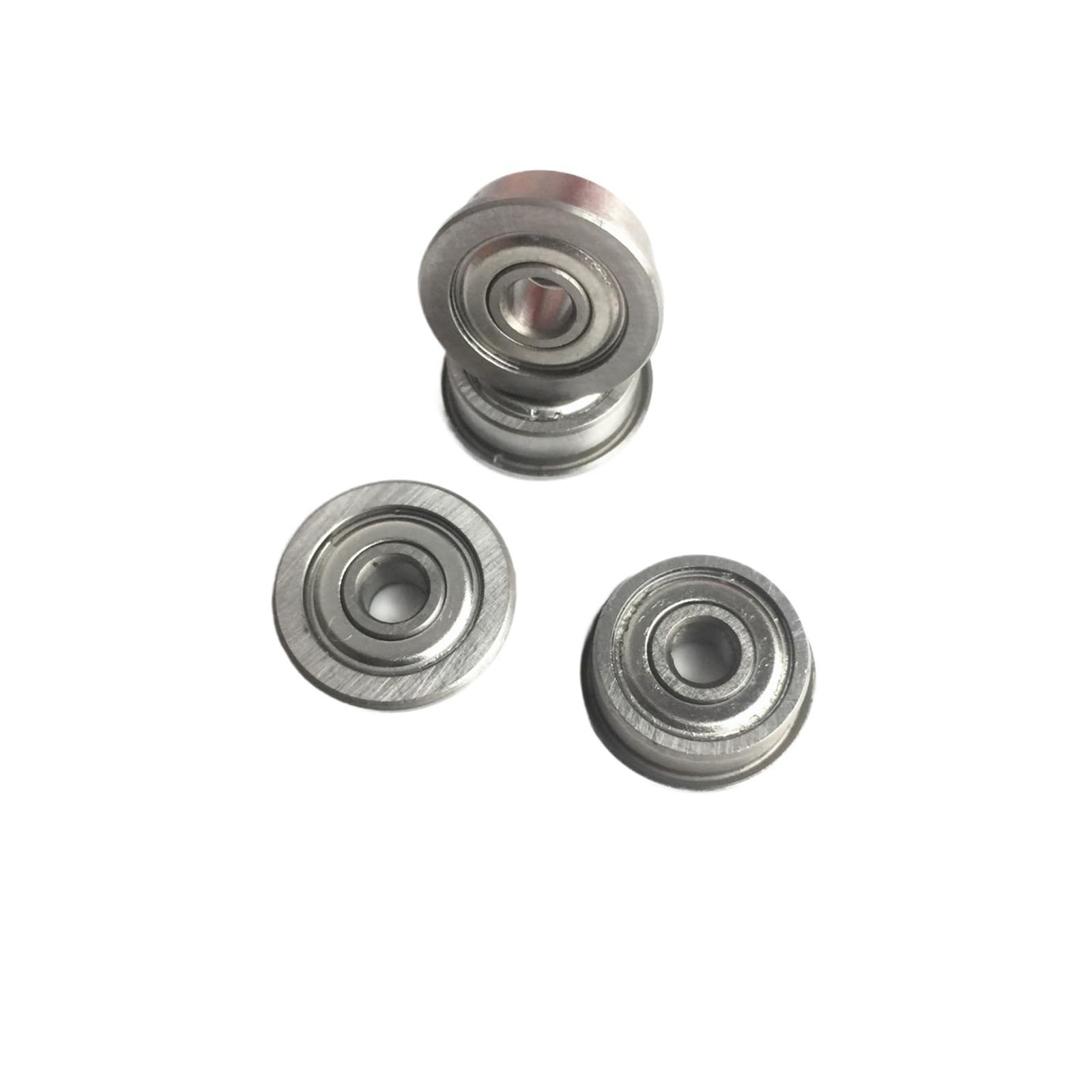 HCVYQMMJ 10PCS F606ZZ Flange Bearing 6x17x6 mm ABEC-1 F606 Z ZZ Ball