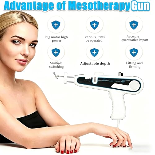 Injecteur de mésothérapie professionnel double mode contre le teint terne