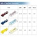 AIRIC T-tap Wire Connectors Quick Splices 100 Pcs 18-14 Gauge Blue Wire Inline Terminal Connector Tap Self-Stripping Radio Wiring Splice Terminals