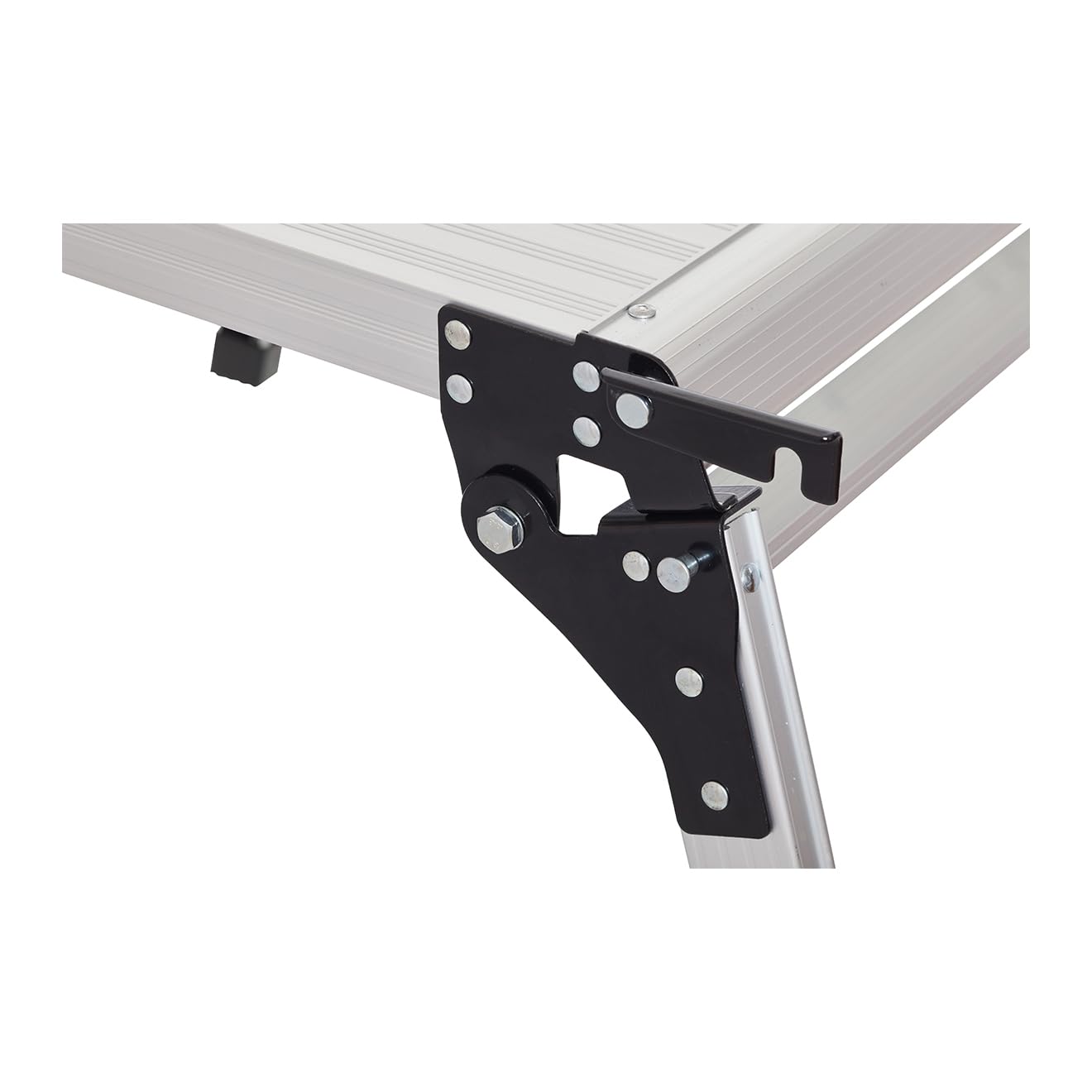 ProDec Puesto de trabajo de aluminio plegable cuadrado 600 mm x 600 mm y altura de 500 mm