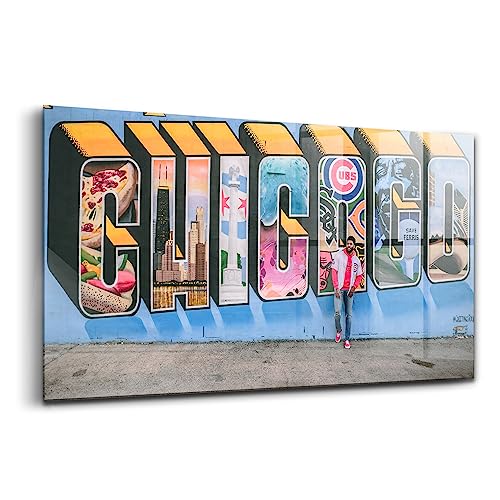 Peinture sur verre coloré Wallfluent 100x50cm graffiti moderne pour décoration intérieure