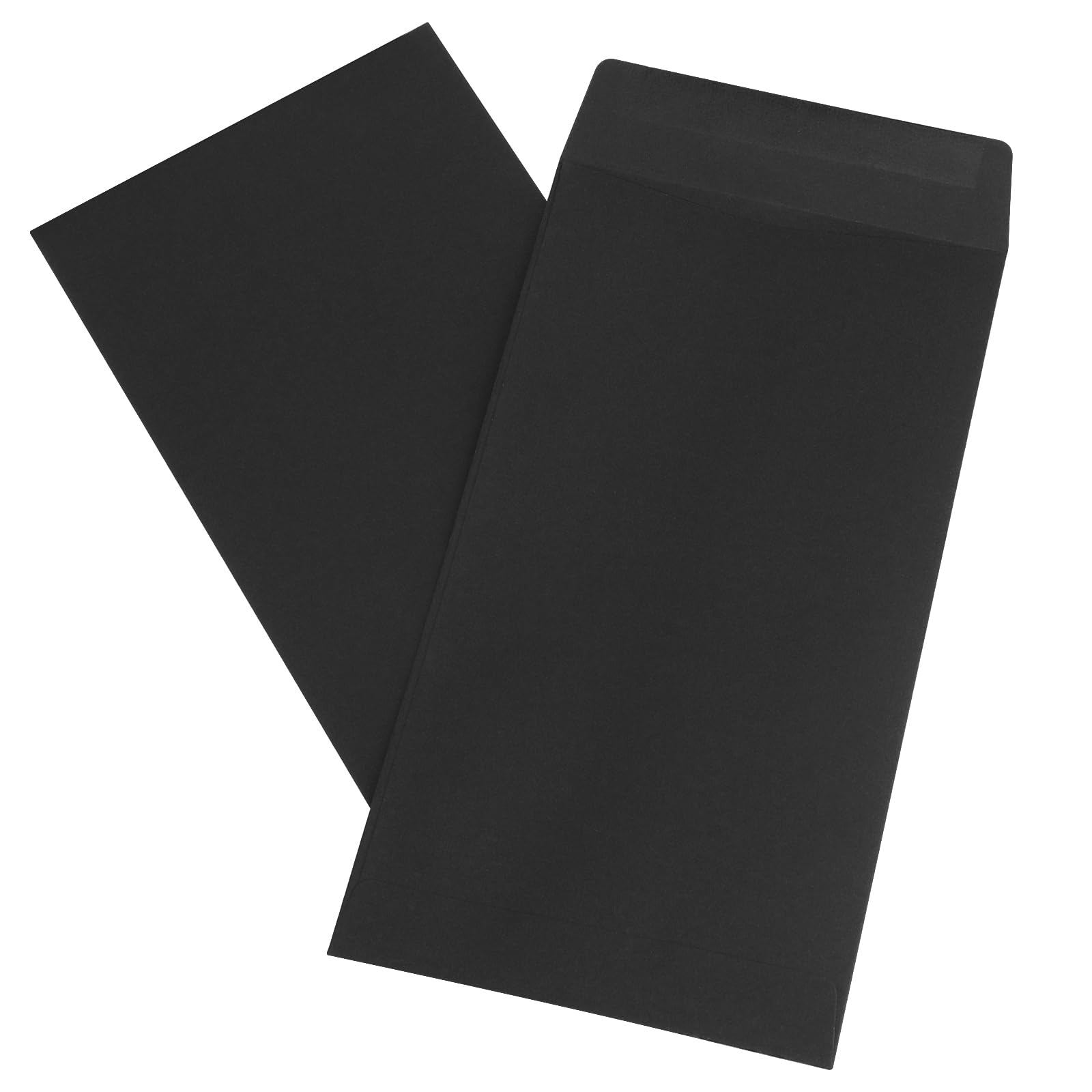 JEUIHAU 200 petites enveloppes noires en papier kraft 3,5 x 6,5 pouces mini enveloppes de graines