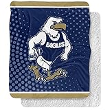 Georgia Southern University Blanket, 50'x60' Logo Dots, Silky Touch Sherpa Back Super Soft Throw Blanket