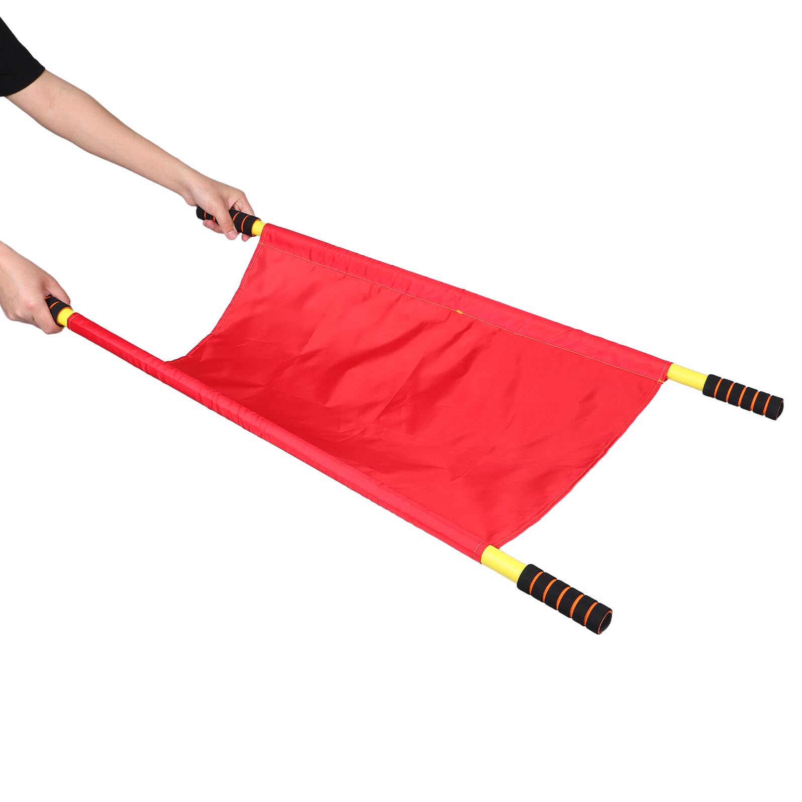 VICASKY Barella Portatile Pieghevole Rossa in Metallo e Tessuto per Bambini, Gioco Sensoriale Educativo Allenamento di Risposta alle Emergenze e Simulazioni in Palestra