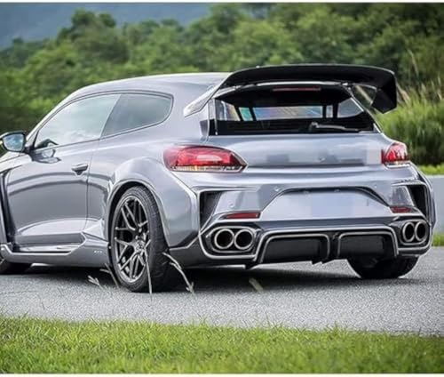 TIUEO Coche Alerón Trasero para VW Scirocco 2010 Kit Carrocería Anticolisión Maletero Spoiler Labio Accesorios