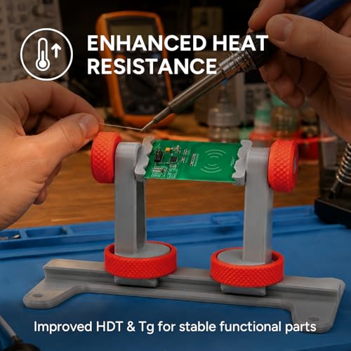 Image of Polymaker ABS Pro 3D Printer Filament 1.75mm, Red 1kg Engineering Grade ABS with High Heat Resistance, Durable, Tough, for Functional Parts, Printer Components & Prototypes