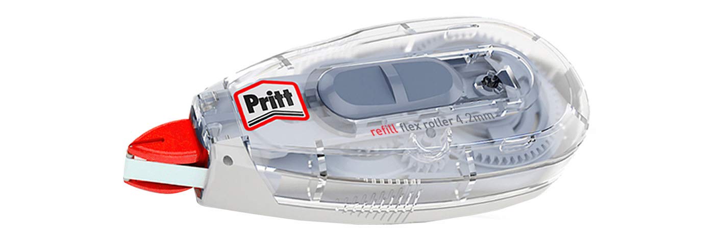 Pritt Lot de 16 rouleaux de correction permanents - 4,2 mm x 12 m - 1 ligne - Blanc