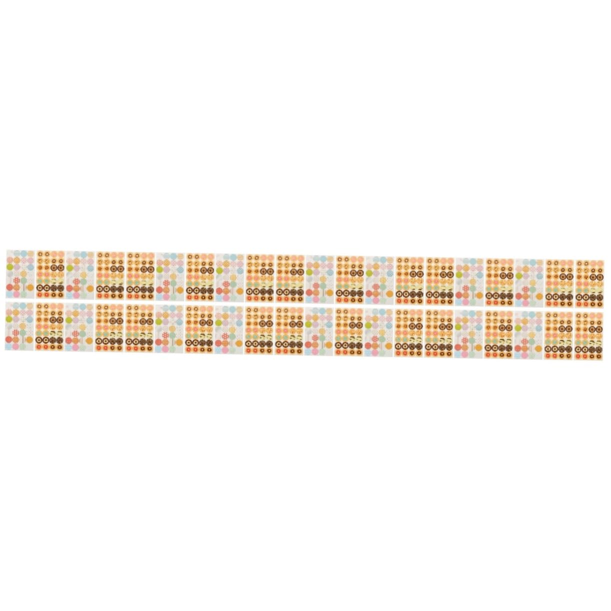 4480pezzi Etichette Adesive Per Rinforzo Buchi Per Carta Design Decorativo Facile Utilizzo Per Raccoglitori e Scrapbook Resistente e Adesivo Adatte Per Scuola e Ufficio