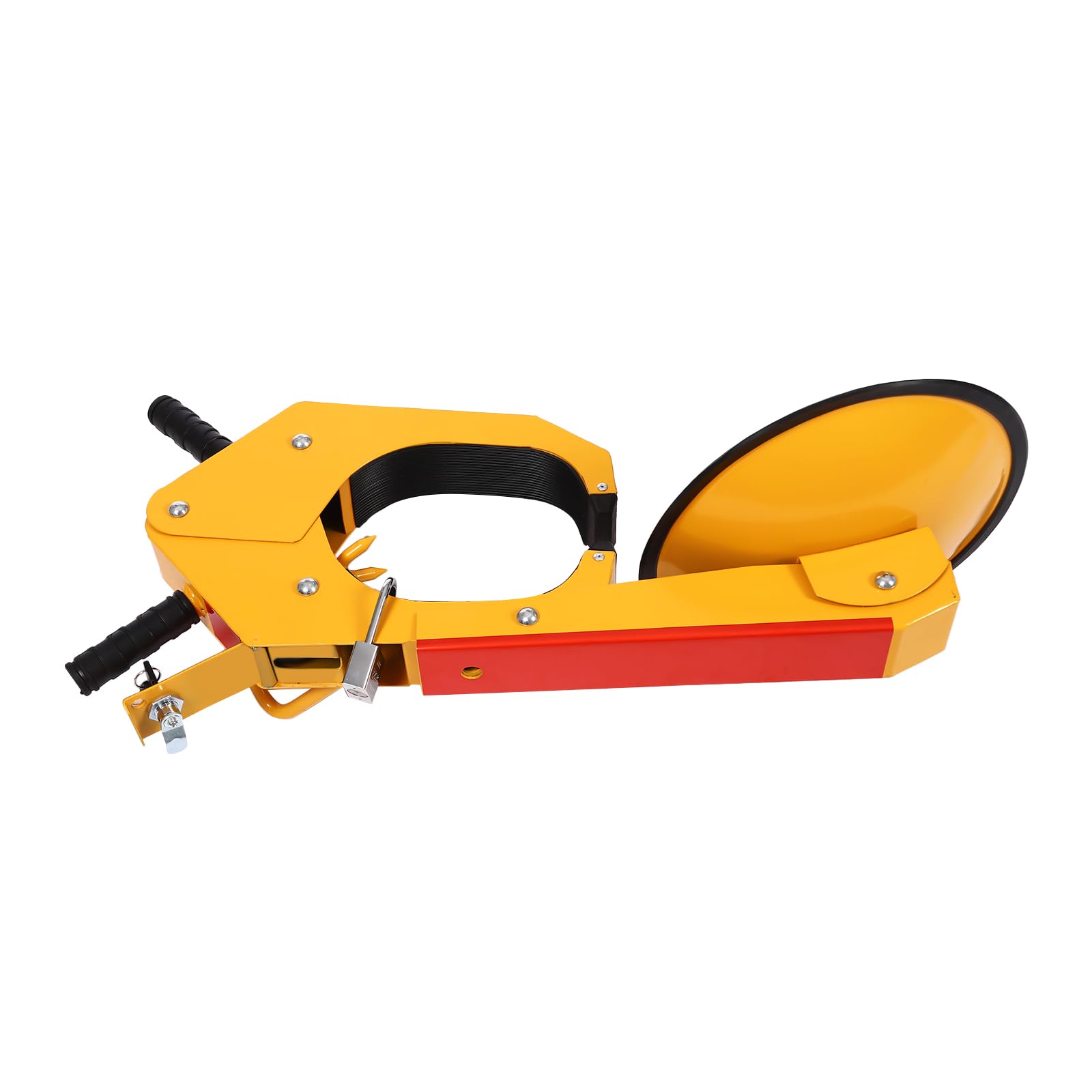 Sabot de roue antidémarrage + 5 clés, antivol de roue de remorque, double verrouillage à ventouse pour pneus jusqu'à 13,4 pouces, serrure de parking réglable pour remorque, véhicule tout-terrain