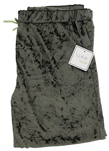 Just A Kiss Women's Velvet Pajama Lounge Pants (Medium, Olive Green) #TOP4