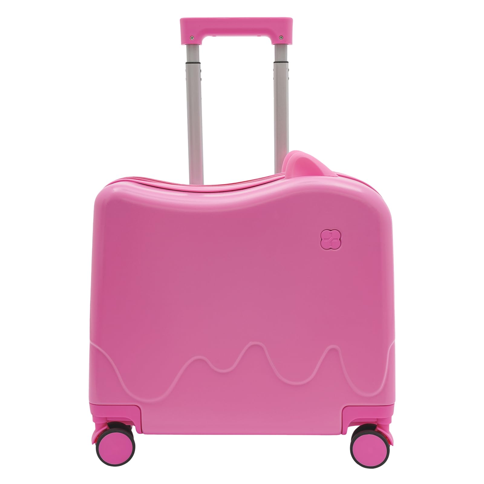 Valigia per Bambini da Seduta, Trolley per Bambini, Valigia da Viaggio per Bambini, Valigia con Barra di Traino e Serratura a Codice per Bambini di 3-6 Anni, per Viaggi Brevi e Viaggi di