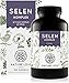 NATURE LOVE® Selen Komplex Vegan - 200µg Selen je Kapsel - 365 Kapseln - Natriumselenit, L-Selenmethionin, Selenhefe - Hochdosiert, laborgeprüft, ohne Stearat, in Deutschland produziert