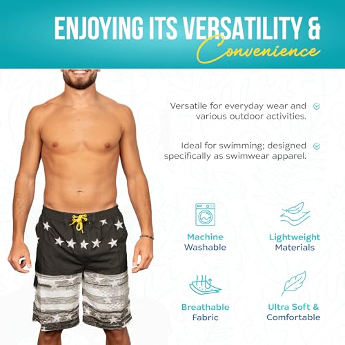 Banana Boat Mens UV Protection Four Way Stretch Volley Shorts Side Pocket | Swim Trunks | Quick Dry Shorts| Gym Shorts Men4