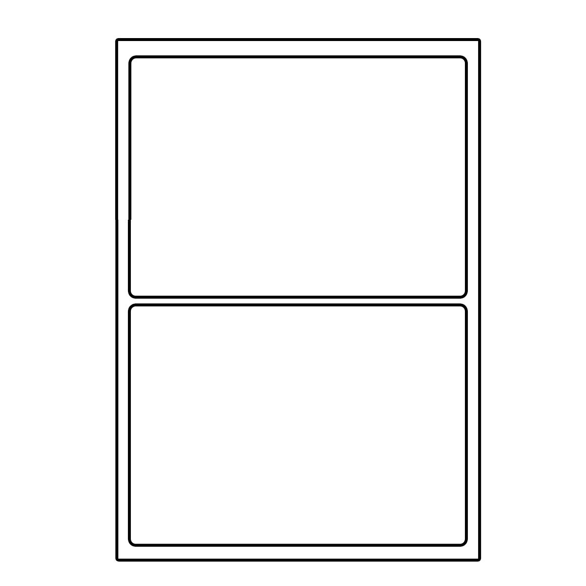 A4 Address Labels Self Adhesive Multipurpose Printer Label Compatible with Inkjet and Laser Printers A4 Sticky Sheet (2 Labels Per Sheet, 100)