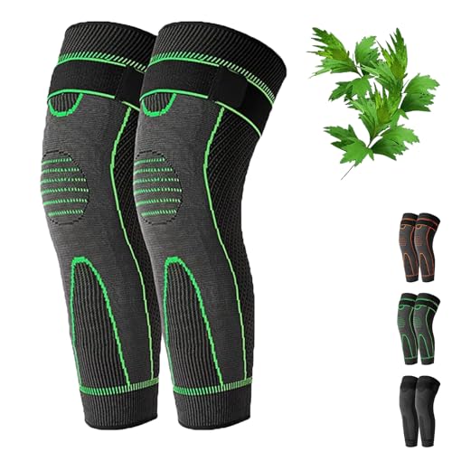 Sovtay Aicao - Rodilleras para calentar las rodillas, calentadoras de calor para mujeres y hombres, para las piernas viejas y frías (verde)