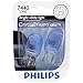 Philips 7440CVB2 CrystalVision Ultra Miniature Bulb, 2 Pack