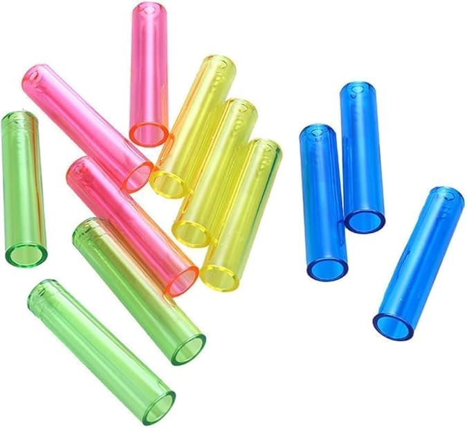 Txuolin 50 Pcs Multicolor Plastic Pencil Caps Pencil Tip Protector Extender Desk Supplies Holders for Classroom School Office,Holders Accessories