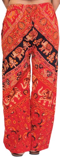 Image of Exotic India Casual Trousers from Pilkhuwa with Printed