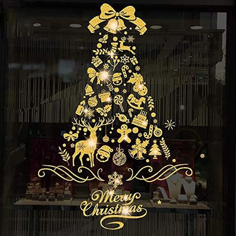 Autocollants de fenêtre Noël Doré OTMVicor Cover
