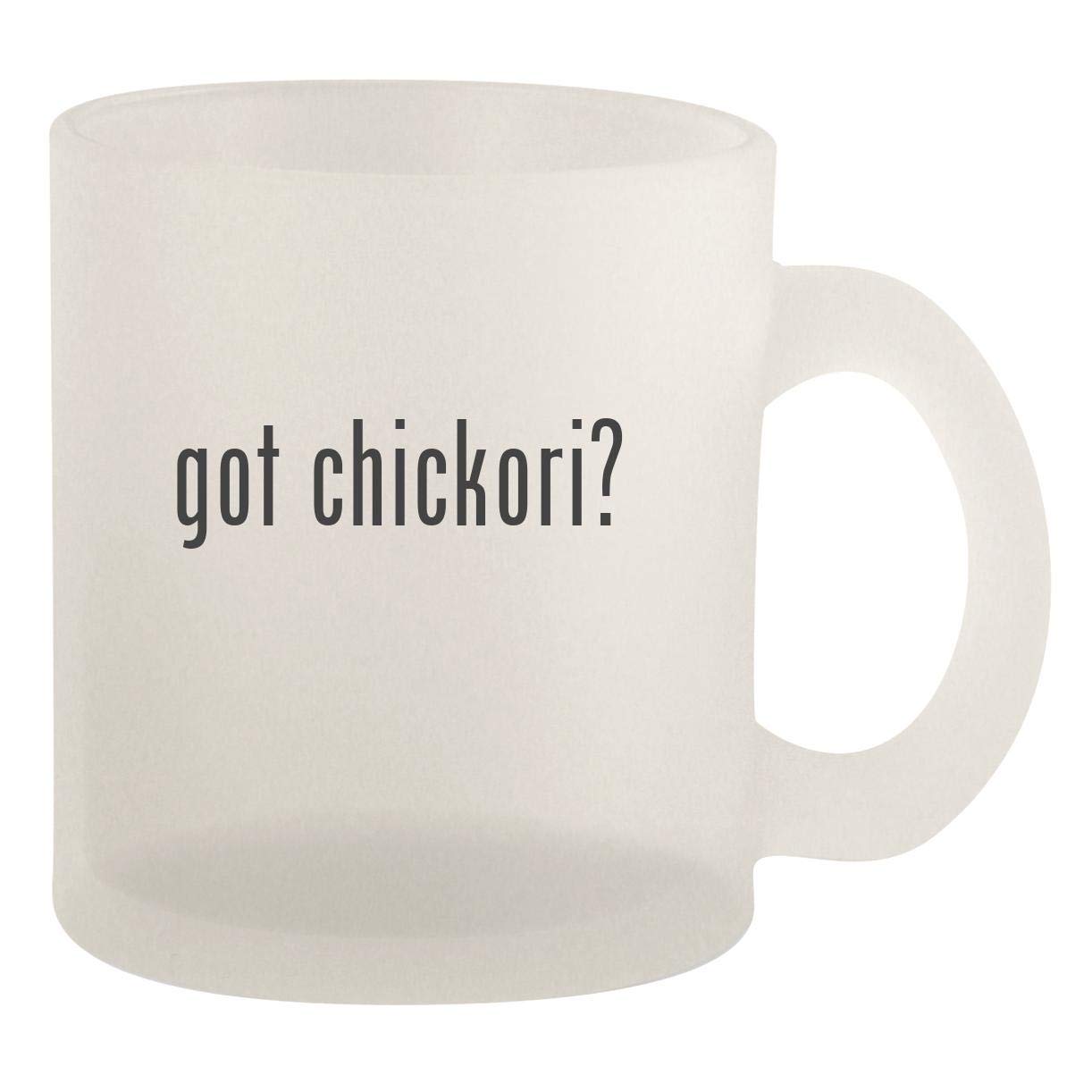 got chickori? - Glass 10oz Frosted Coffee Mug