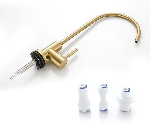 Miniatura 7 de FVITA Grifo de cocina de oro cepillado 304 de acero inoxidable filtro de fregadero grifo de agua grifo de ósmosis inversa, grifo RO grifo de agua de