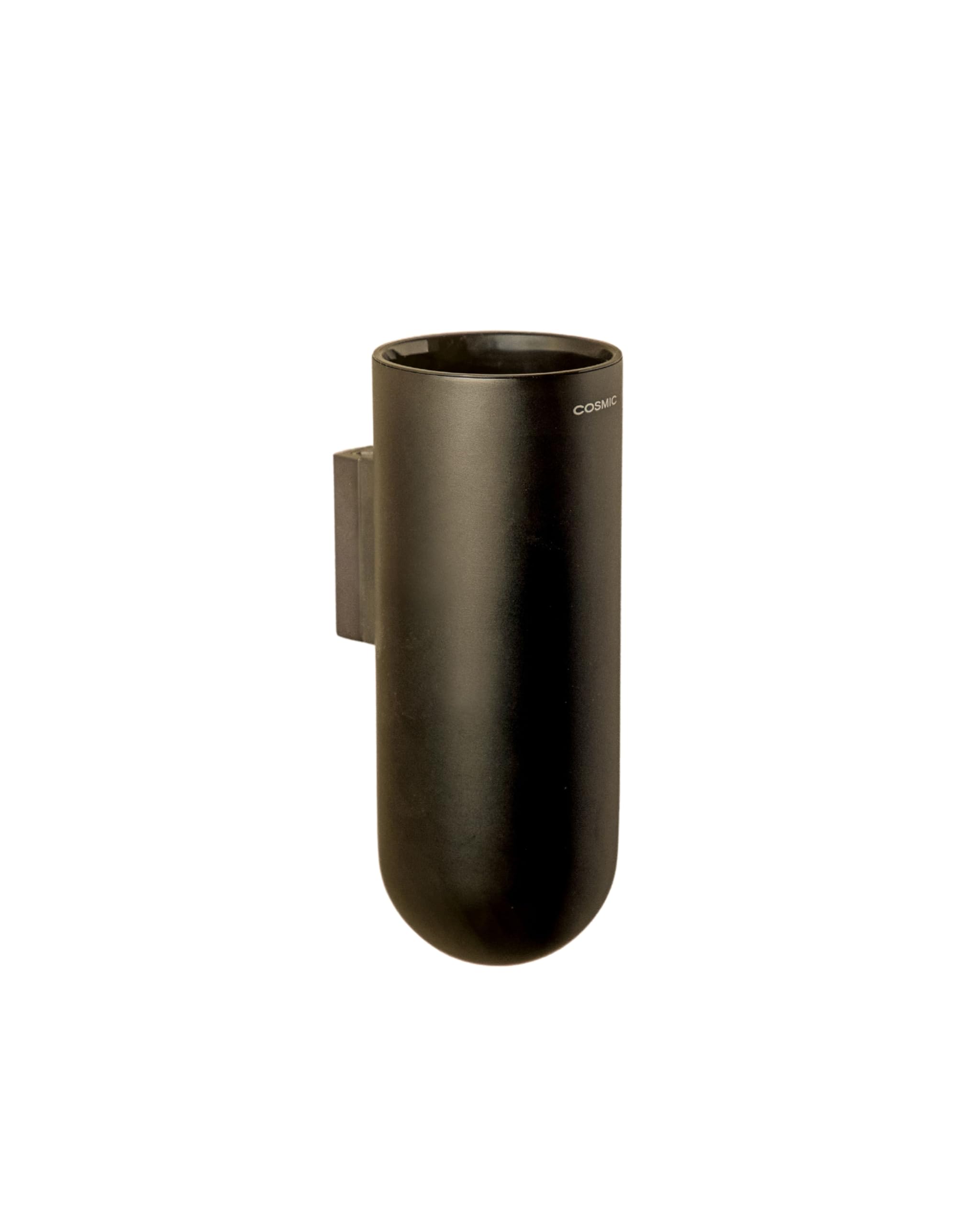 Cosmic Black Wall Mounted Toothbrush Holder, Bathroom Tumbler, Award-Winning Design, Geyser Collection